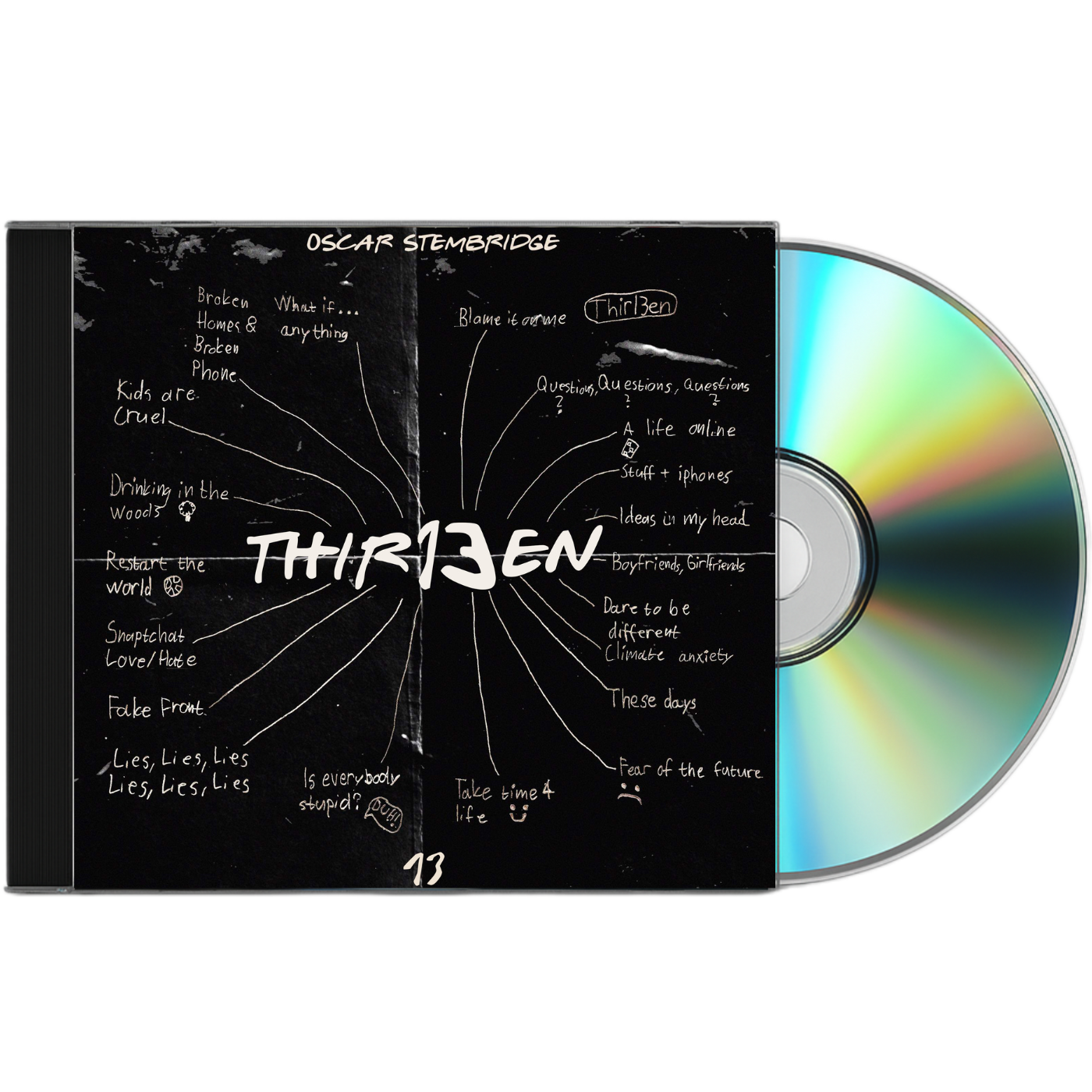 THIR13EN EP CD - LIMITED EDITION SIGNED CD – Oscar Stembridge