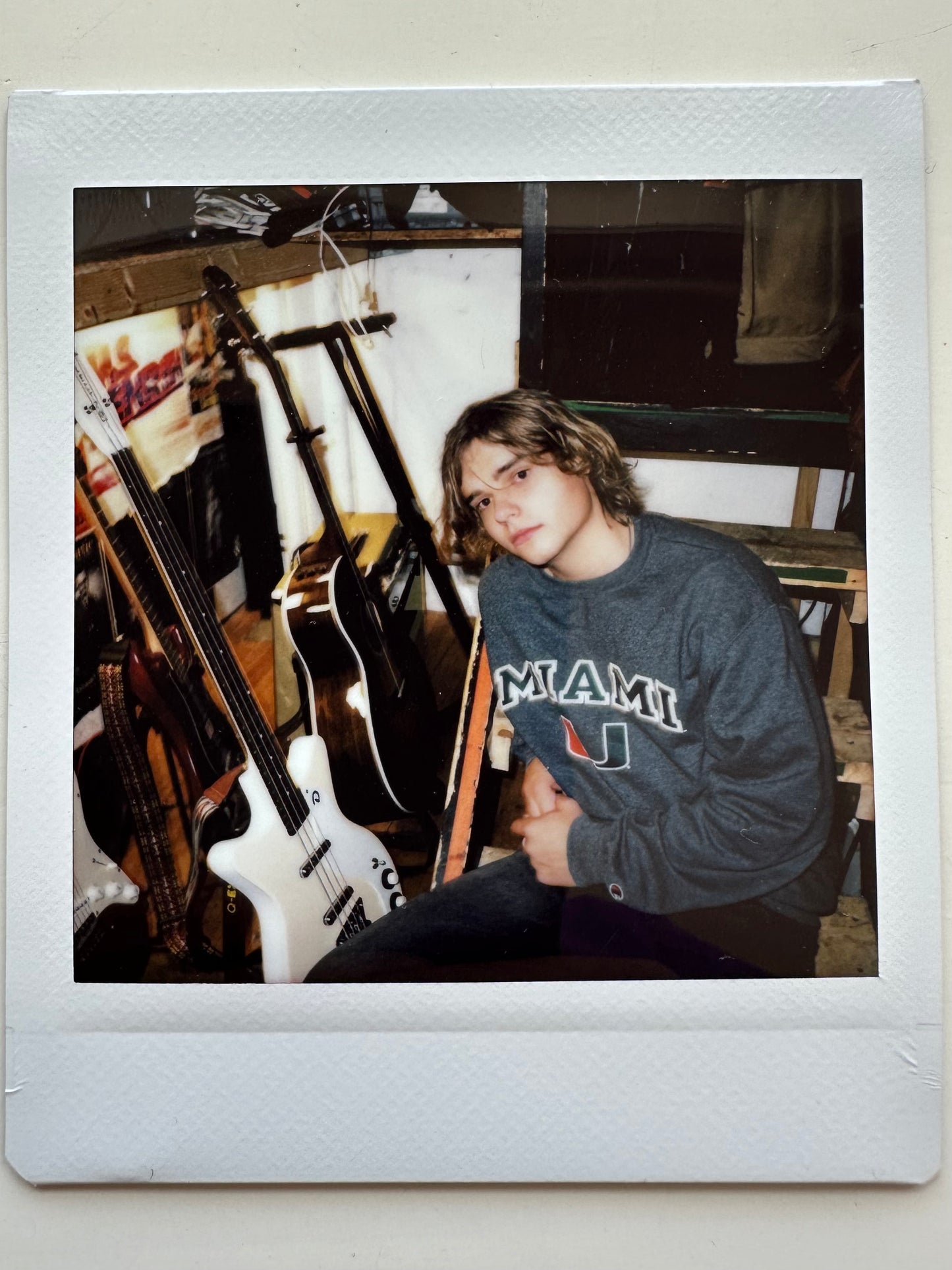 ONE UNIQUE SIGNED POLAROID PHOTO