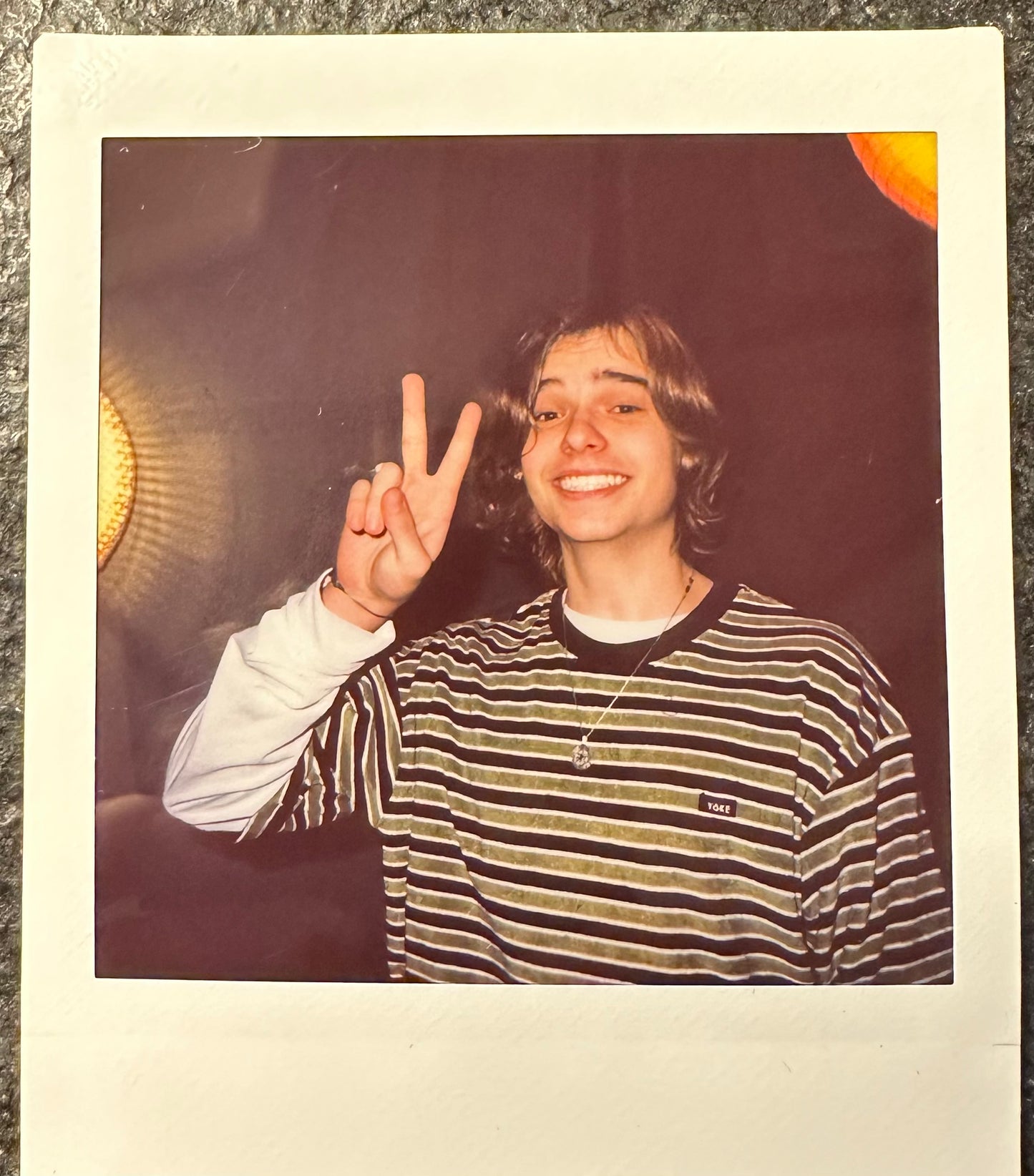 ONE UNIQUE SIGNED POLAROID PHOTO