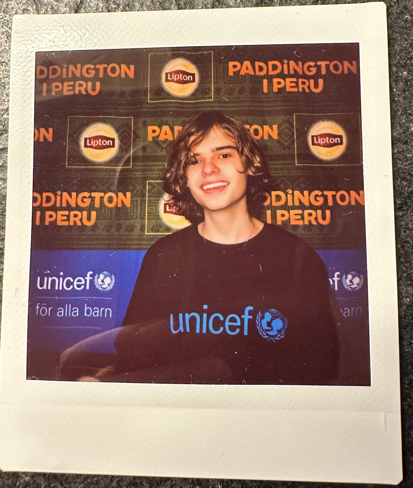 ONE UNIQUE SIGNED POLAROID PHOTO