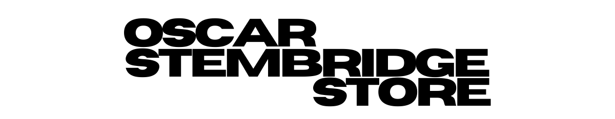 Text 'OSCAR STEMBRIDGE STORE' in black on a white background