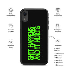 Load image into Gallery viewer, Shit Happens Biodegradable iPhone case