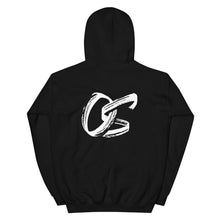 Load image into Gallery viewer, Adult Hoodie with white OS logo (black, light grey, dark grey, pink, blue, green)