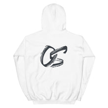 Load image into Gallery viewer, Adult Hoodie with black OS logo (grey, white)