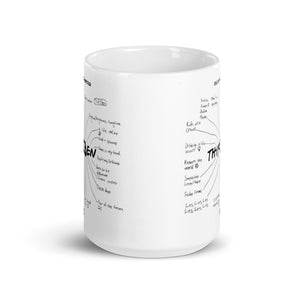 THIR13EN White glossy mug